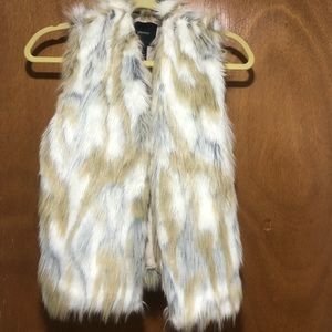 Fur vest jacket